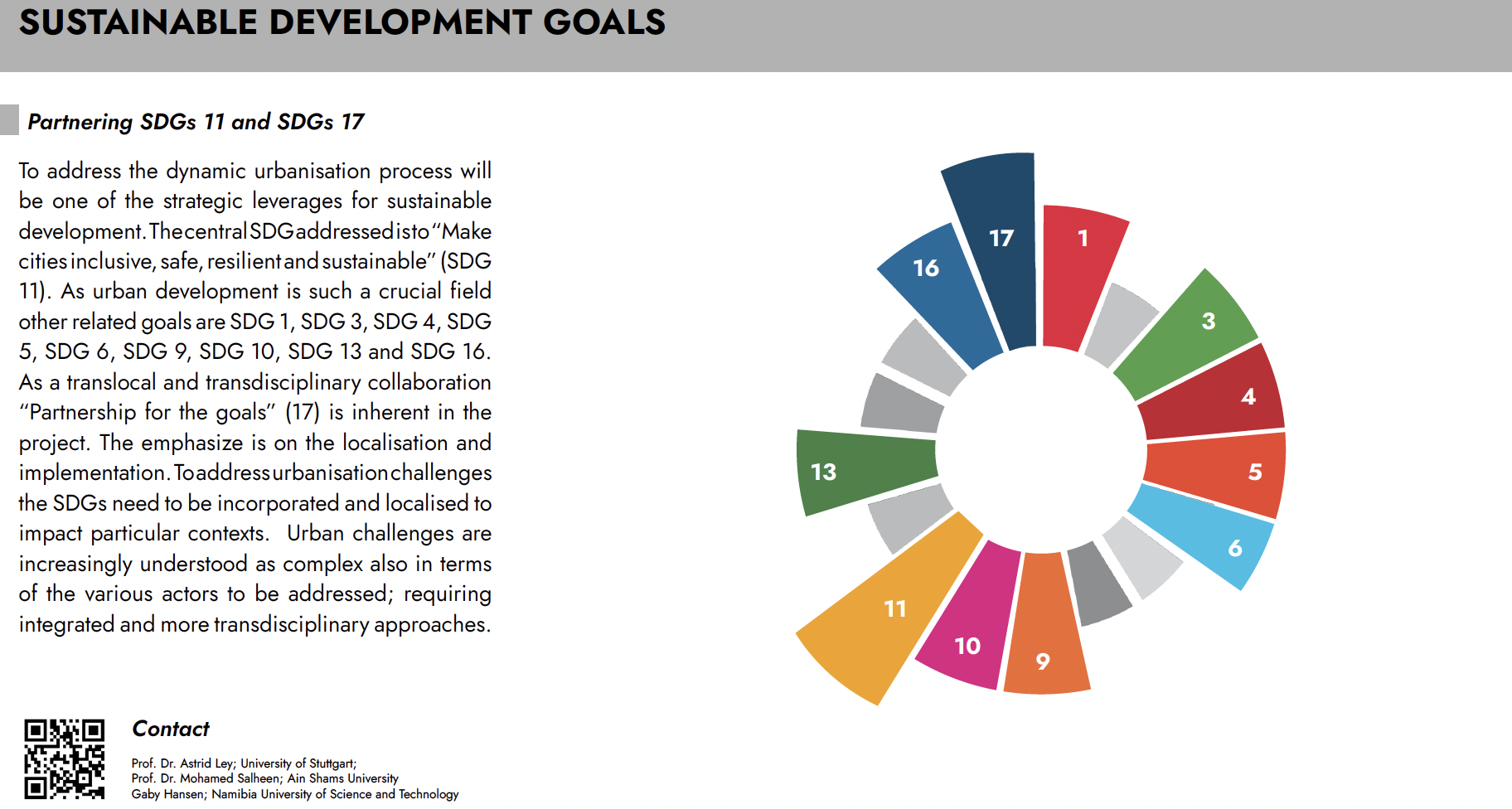 World Urban Forum (WUF). SDG GoGlocal project represented