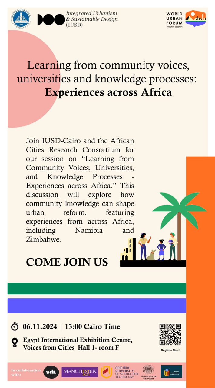 Learning from community voices, universities and knowledge processes: Experiences across Africa