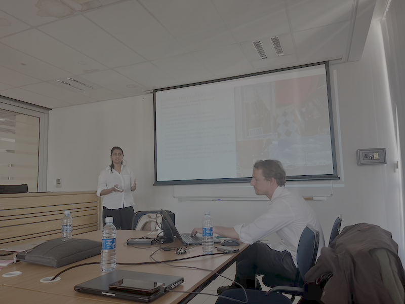 Masters student thesis field research presentation: Shivani Jardosh