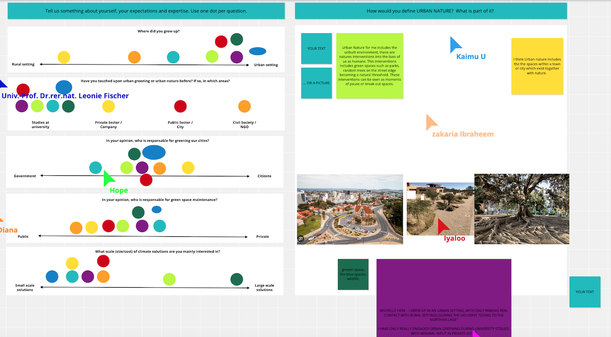 Applied Urban Ecology in class activity